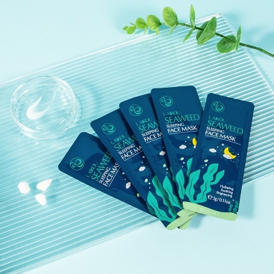 Picture of LAIKOU 5 Pcs/Set Seaweed Hydrating & Soothing Sleeping Mask- 3g/Each - 