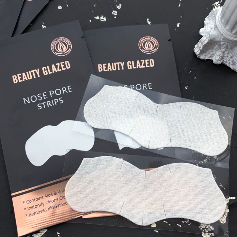 Picture of 10pcs Beauty Glazed Nose Pore Strips Blackhead Remover - 