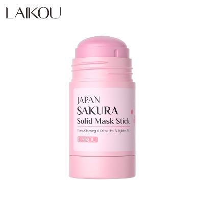 Picture of LAIKOU Japan Sakura Pores Cleansing Oil Contol Solid Mask Stick- 40g - 