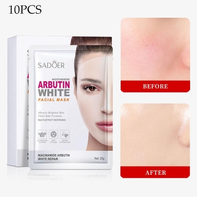 Picture of SADOER Nicotinamide Arbutin White Skin Care Facial Mask- 25ml - 