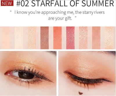 Picture of Fenyi 9 Colors Amazing Time Asterism Eyeshadow Palette - 