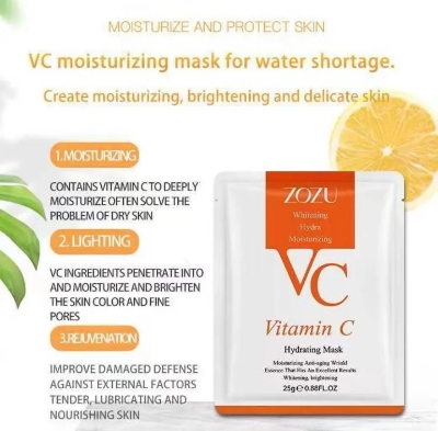 Picture of ZOZU Moisturizing & Hydrating Vitamin C Face Sheet Mask- 25ml - 