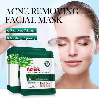 Picture of SADOER Tea Tree Acnes Oil Control Facial Sheet Mask- 25g - 