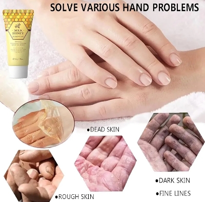 Picture of LAIKOU Milk Honey Exfoliating Hand Wax- 50g - 