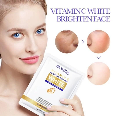 Picture of BIOAQUA Vitamin C 10X Anti-Oxidant Brighten Face Mask- 25ml - 