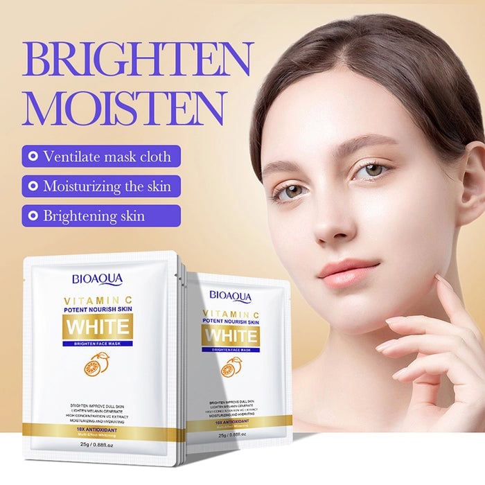 Picture of BIOAQUA Vitamin C 10X Anti-Oxidant Brighten Face Mask- 25ml - 