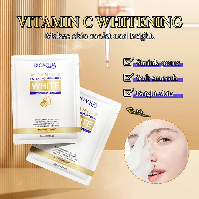 Picture of BIOAQUA Vitamin C 10X Anti-Oxidant Brighten Face Mask- 25ml - 