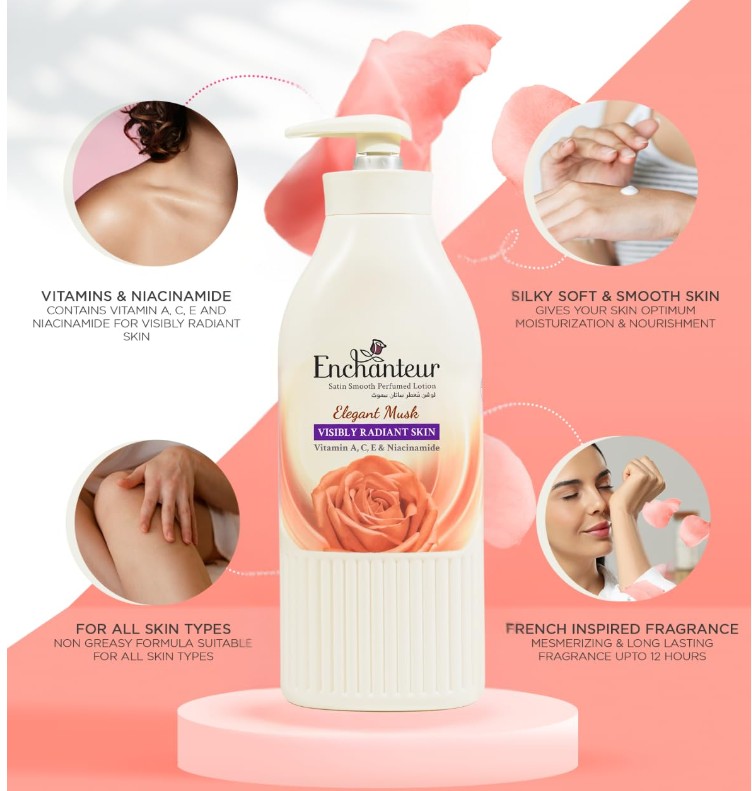 Picture of Enchanteur Satin Smooth Perfumed Lotion- 500ml - 