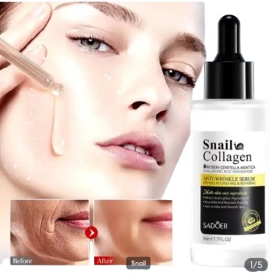 Picture of SADOER Snail Collagen Bosein Centella Asiatica Hyaluronic Acid Niacinamide Anti Wrinkle Serum- 50ml - 