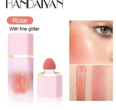 Picture of HANDAIYAN Mousse Liquid Blush with Fine Glitter- #2 Rose - 