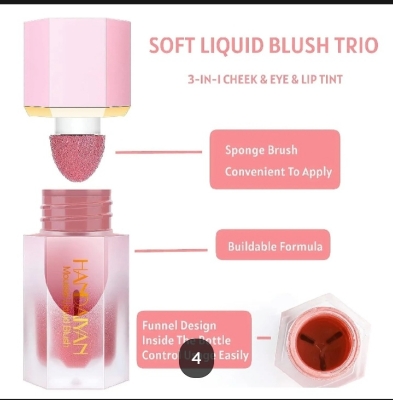 Picture of HANDAIYAN Mousse Liquid Blush with Fine Glitter- #4 Swipe Right - 