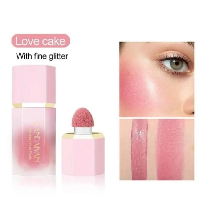 Picture of HANDAIYAN Mousse Liquid Blush with Fine Glitter- #1 Love Cake - 