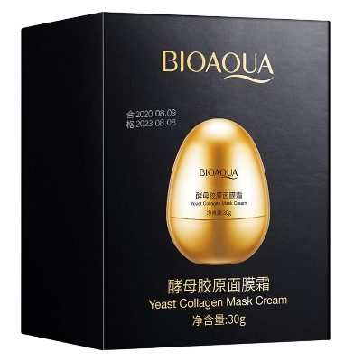 Picture of BIOAQUA Yasi Obser Msk Frost Egg Moisturizing Wash Sleep Egg Msk for Women's Refreshment - Face Mask - 