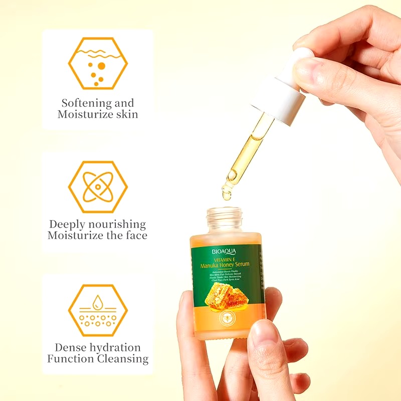 Picture of BIOAQUA Vitamin E Manuka Honey 10X Honey Multi-Effect Repair Serum- 30ml - 