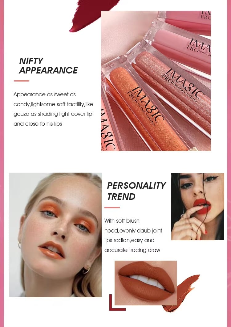 Picture of IMAGIC Parfect Liquid Matte Lip Gloss Lipstick- 7ml - 
