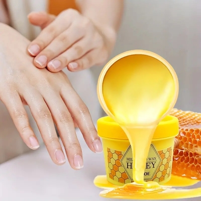 Picture of OUHOE Deep Cleansing Honey Milk Hand Wax- 100g - 