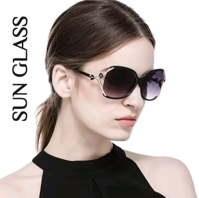 Picture of New Large Frame Circular Shape Sunglasses Women's Brand Designer Fashion Sun Glasses Women Driving Eyewear UV400 Oculos De Sol - 