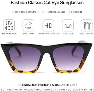 Picture of Flat top

Cat eye Sunglasses Brand Designer Retro Sunglass Man Rectangle Female Goggles Sun Glasses - 