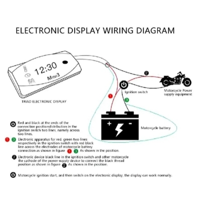 Picture of 12V Motorcycle

Electronic Clock Waterproof 2 in 1 Motobike Voltmeter Dust-proof Universal LED Voltmeter - 