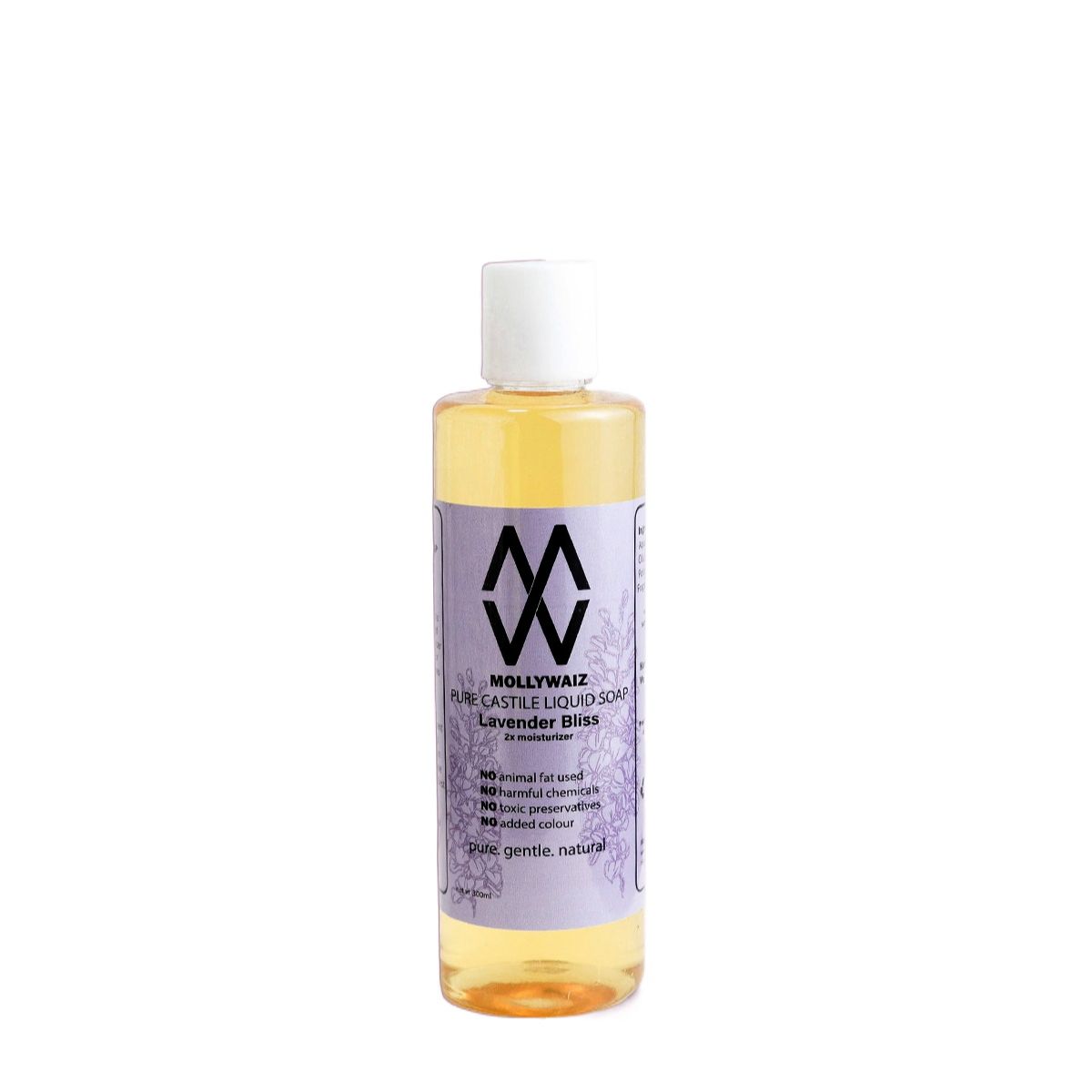 Picture of Mollywaiz Pure Castile Liquid Soap LAVENDER 300mL Face Wash & Body Wash