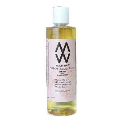 Picture of Mollywaiz Pure Castile Liquid Soap JASMIN 300ML Face Wash & Body Wash