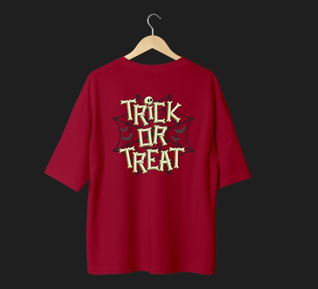 Picture of Premium Quality DTF Printed 100% Cotton Drop Shoulder T-Shirt for Men and Women / Trendy Look with This Versatile Tee Red