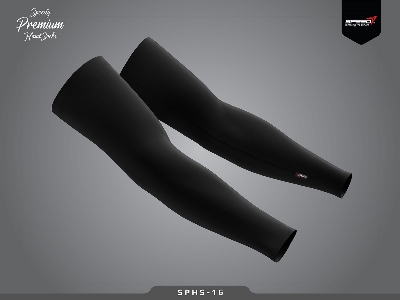 Picture of Solid Hand socks, Speedy Branded Sunscreen Sleeves Summer Thin Anti-UV Cuff Arm Sleeves Men's Sun Protection Sleeves Outdoor Sports Driving Riding Arm Cover Black