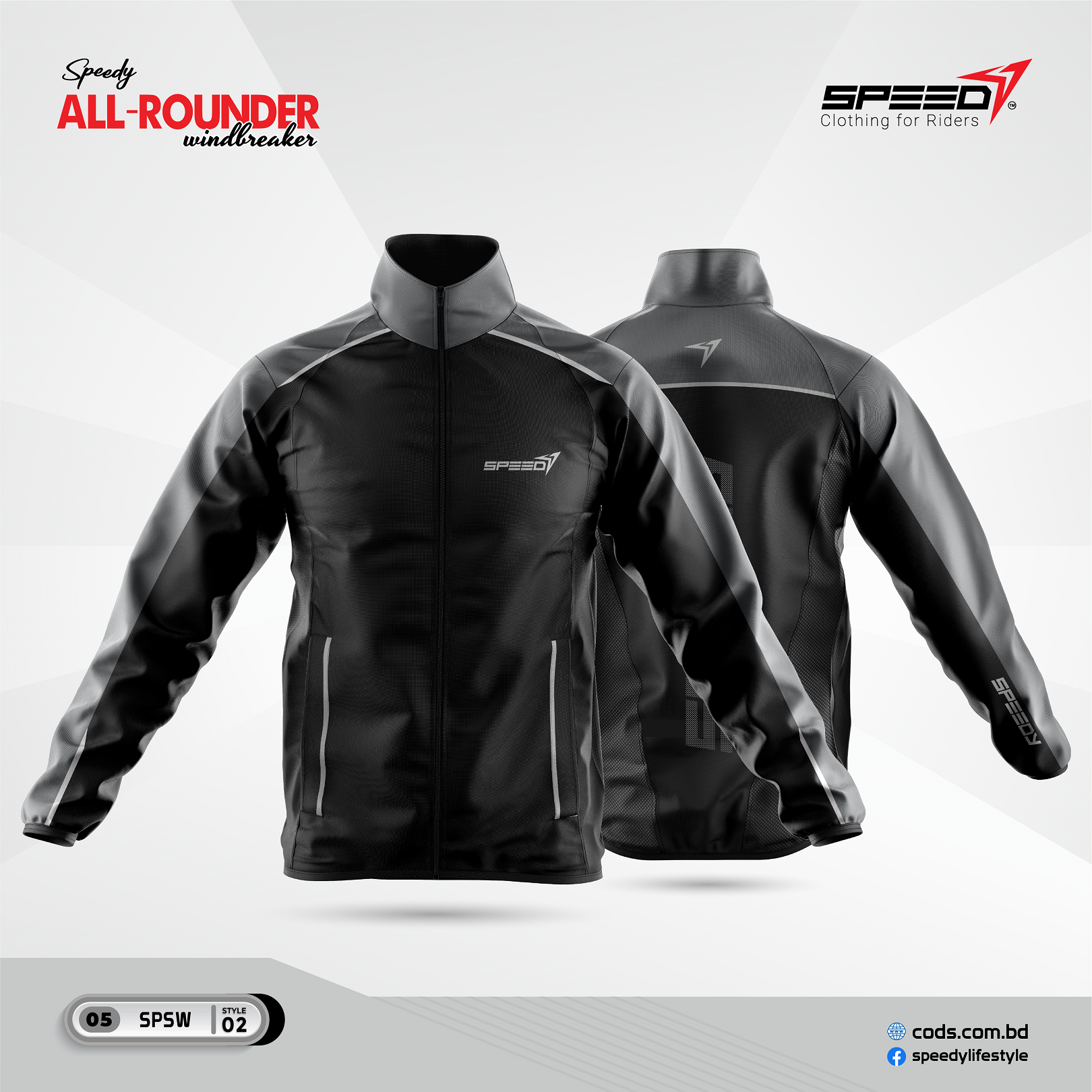 Picture of Speedy Premium All-Rounder Windbreaker Dustproof & Windproof for Bike Rider.Dust coad