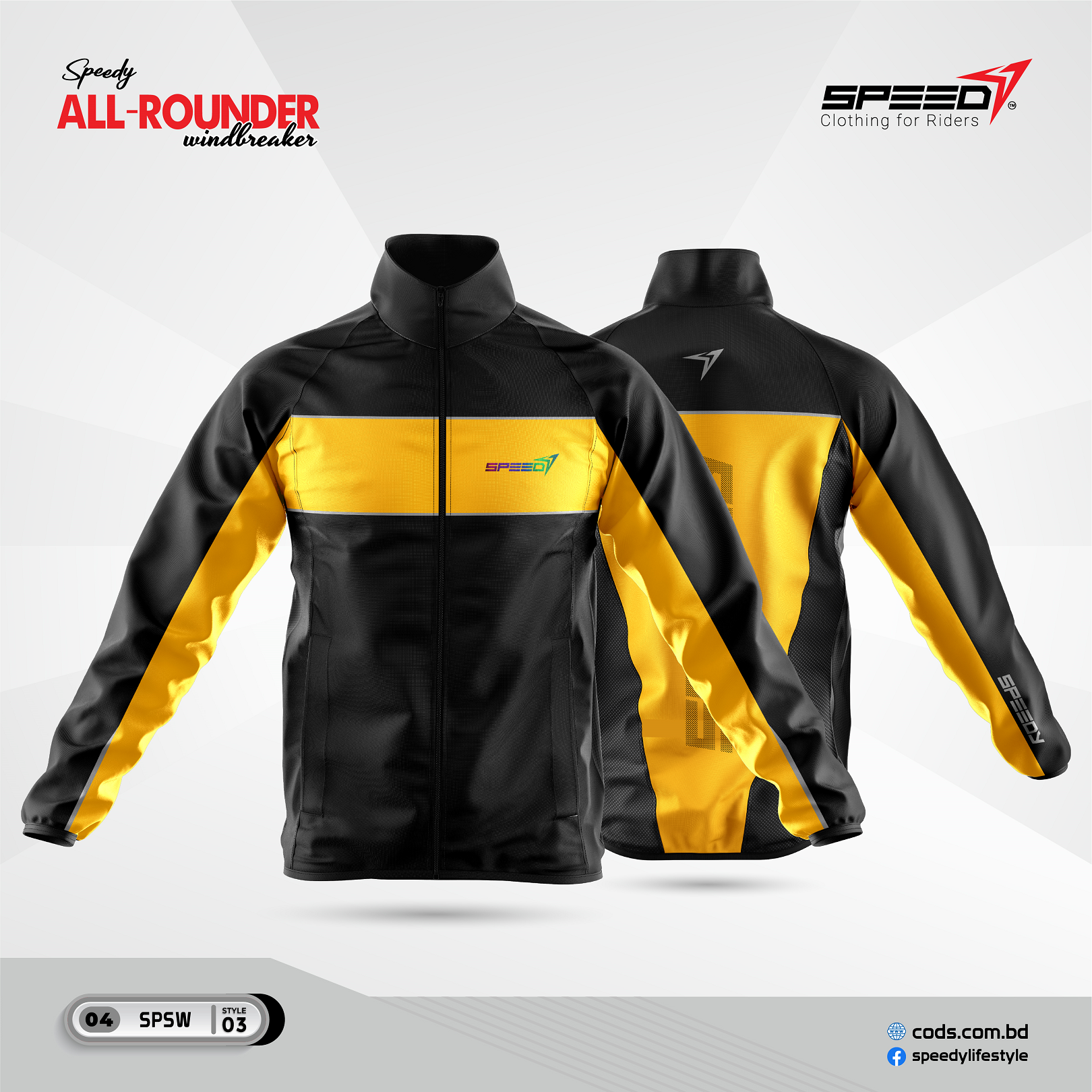 Picture of Speedy Premium All-Rounder Windbreaker Dustproof & Windproof for Bike Rider.Dust coad