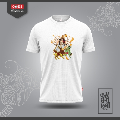 Picture of Durga Puja T-Shirt/ t shirt/t shirt for Mans & Woman