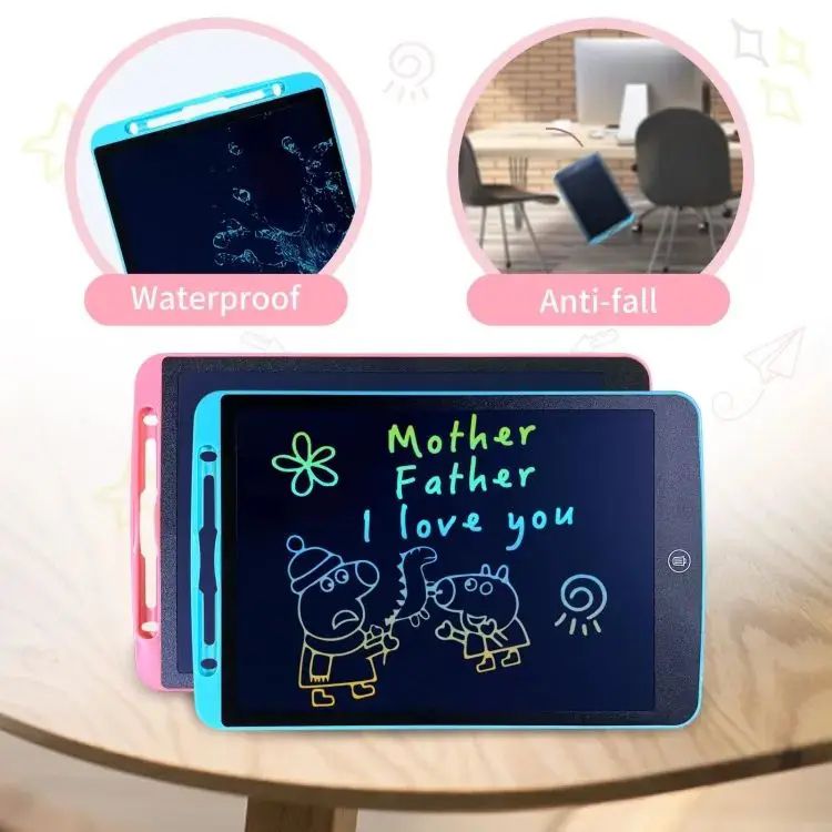 Picture of 12 Inches LCD Writing Tablet with delete button.Digital Graphic Tablets,Electronic