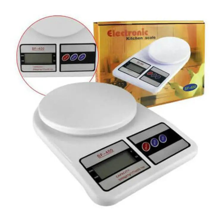 Picture of 1Pcs Weight Scale Machine Digital Display Sf-400 For Kitchen - Weight Machine (White)