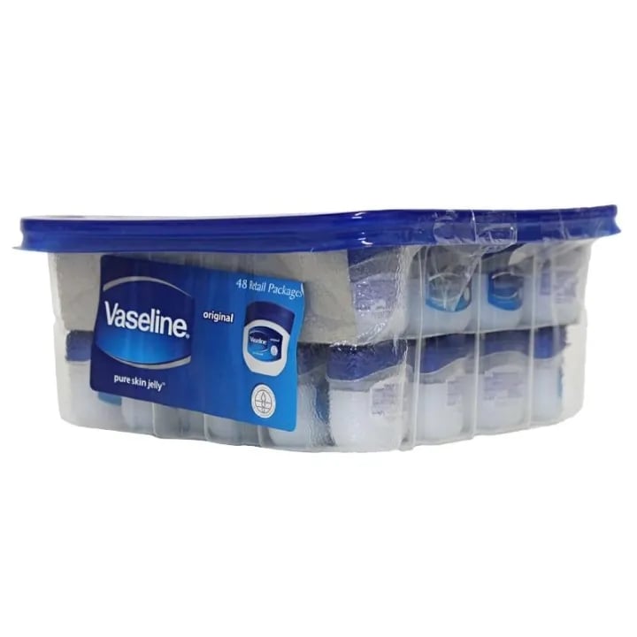Picture of 48 Pcs 9ml Mini Vaseline Case. Travel Size Jars, Pure White Petroleum Jelly