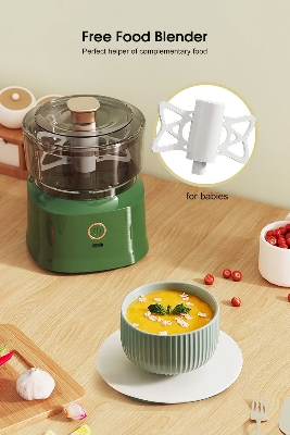 Picture of Baby Food Processor Electric Garlic Chopper Meat Chopper Portable Blender Meat Grinder