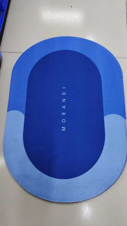 Picture of Bathroom Mat Absorbent Customize Modern Simple Non Slip Diatom Mud Quick Drying High Qualit Home Oil proof Kitchen Bath Mat