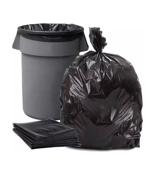 Picture of Best Qulality Black (30" X20") 20PCS Trash Bag / Poly Bag / Garbage Bag / Moyla Felar Bag / Polibag (Black)