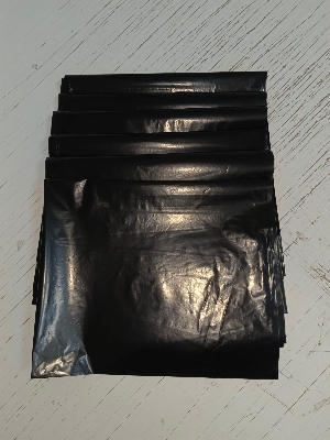 Picture of BLACK (24" X18") 100PCS Trash Bag / Poly Bag / Garbage Bag / Moyla Felar Bag / Polibag