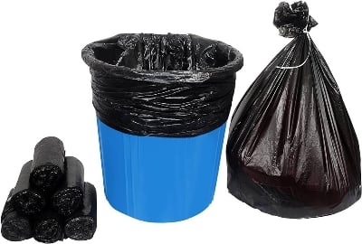 Picture of BLACK (24" X18") 25PCS Trash Bag / Poly Bag / Garbage Bag / Moyla Felar Bag / Polibag