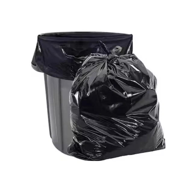 Picture of Black (30" X20") 100PCS Trash Bag / Poly Bag / Garbage Bag / Moyla Felar Bag / Polibag (Black)