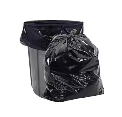Picture of Black (30" X20") 100PCS Trash Bag / Poly Bag / Garbage Bag / Moyla Felar Bag / Polibag (Black)