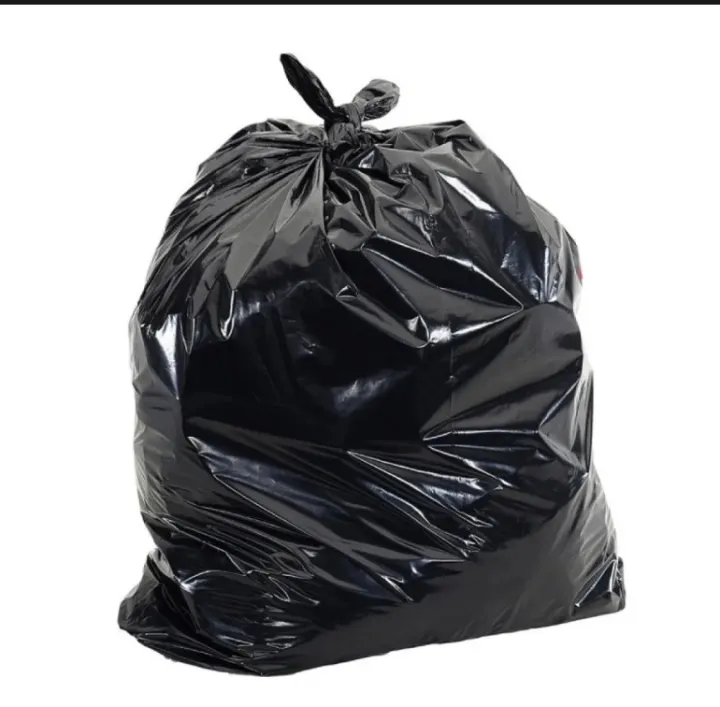 Picture of Black (30" X20") 50PCS Trash Bag / Poly Bag / Garbage Bag / Moyla Felar Bag / Polibag (Black)