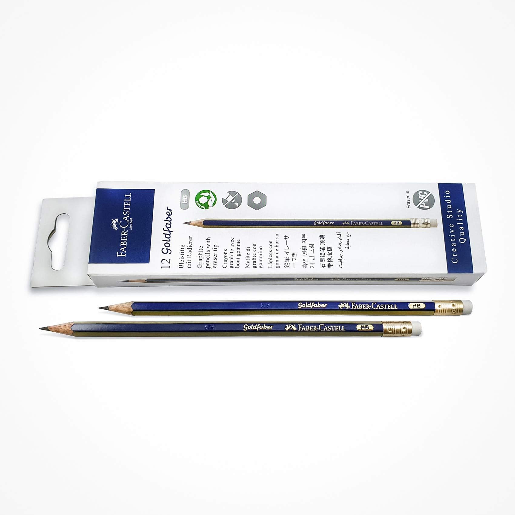 Picture of Faber-Castell Gold Faber HB Pencils- 12 Pcs (Blue)