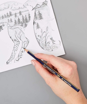 Picture of Faber-Castell Gold Faber HB Pencils- 12 Pcs (Blue)