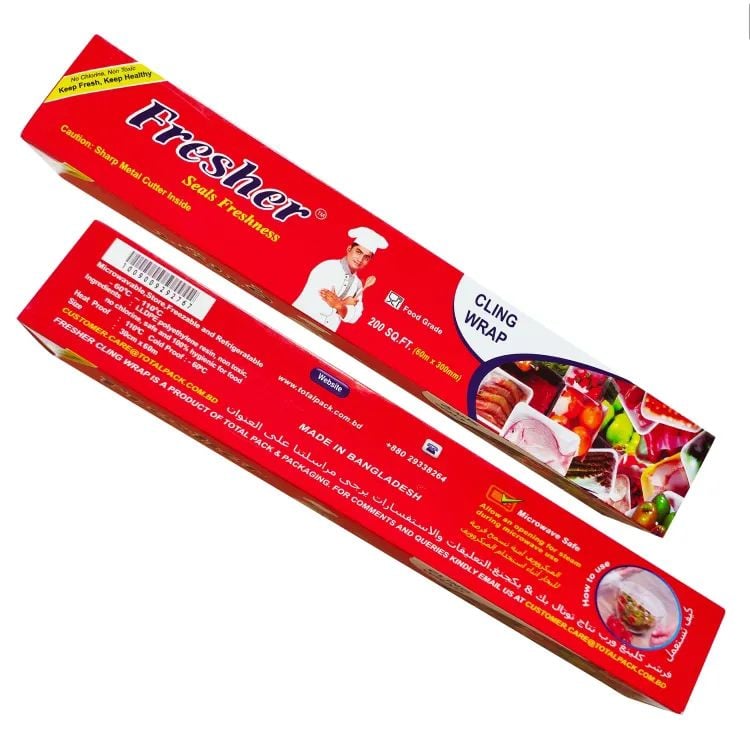 Picture of Fresher Plastic Vinyl Film 60m Roll The best food wrapping paper for keeping food fresh