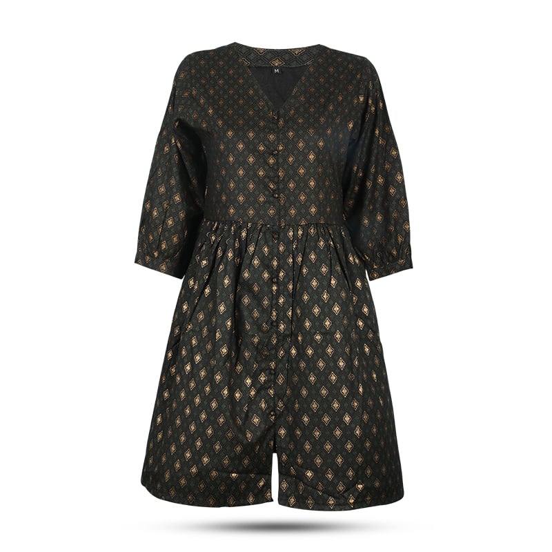 Picture of Bottle Green Kurti with afsan work
