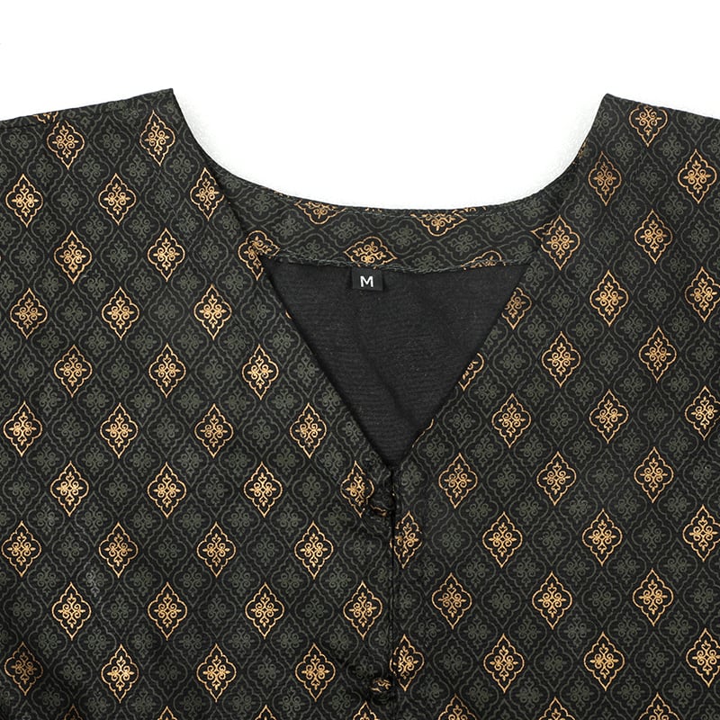 Picture of Bottle Green Kurti with afsan work