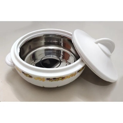 Picture of KIAM Galaxy Stainless Steel Food Hot pot - 2500 ML (White)