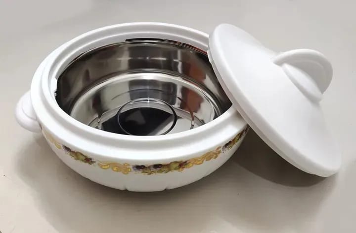 Picture of KIAM Galaxy Stainless Steel Food Hot pot - 3500 ML (White)