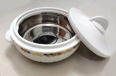 Picture of KIAM Galaxy Stainless Steel Food Hot pot - 3500 ML (White)