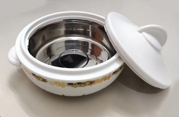 Picture of KIAM Galaxy Stainless Steel Food Hot pot - 900 ML (White)